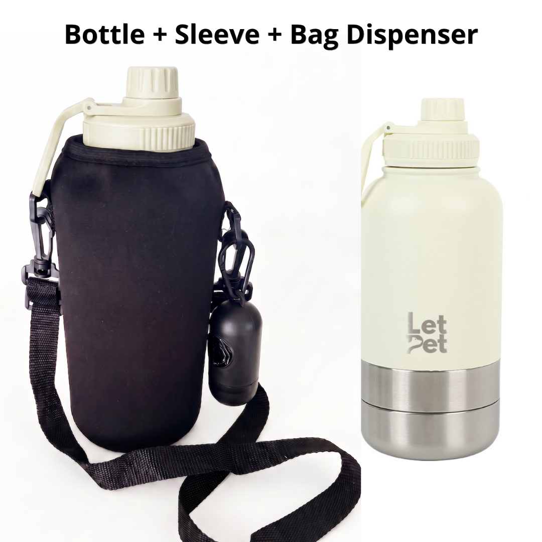 All-in-One Dog Walking Kit | Bottle + Sleeve + Bag Dispenser