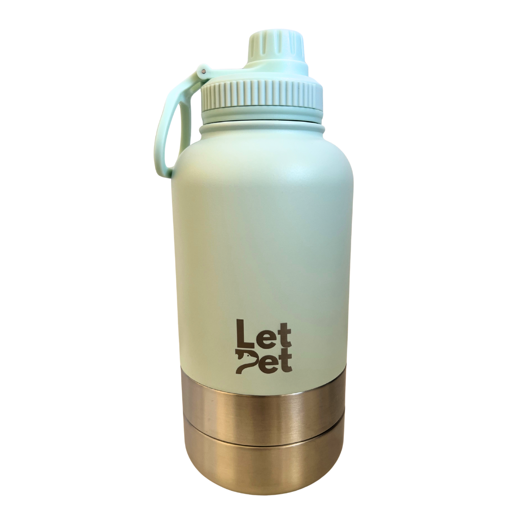 3-in-1 Stainless Steel Dog Bottle with Double Insulated Compartments