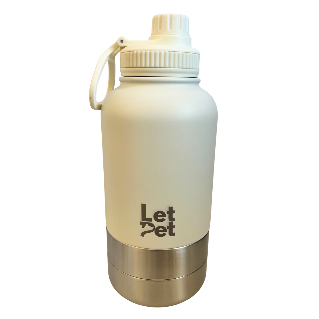 3-in-1 Stainless Steel Dog Bottle with Double Insulated Compartments