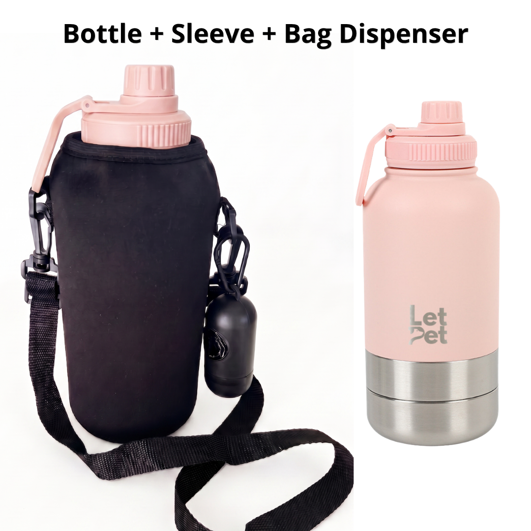 All-in-One Dog Walking Kit | Bottle + Sleeve + Bag Dispenser