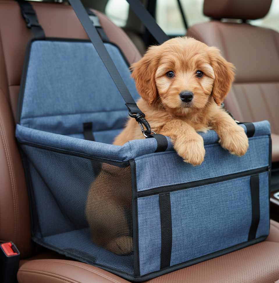 High-Quality Dog Car Booster Seat - Your Dog Secure & Your Car Spotless