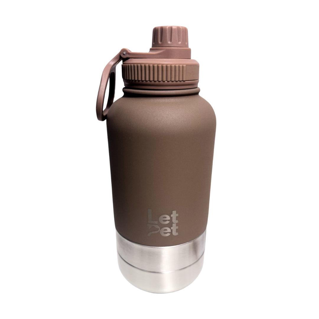 3-in-1 Stainless Steel Dog Bottle with Double Insulated Compartments