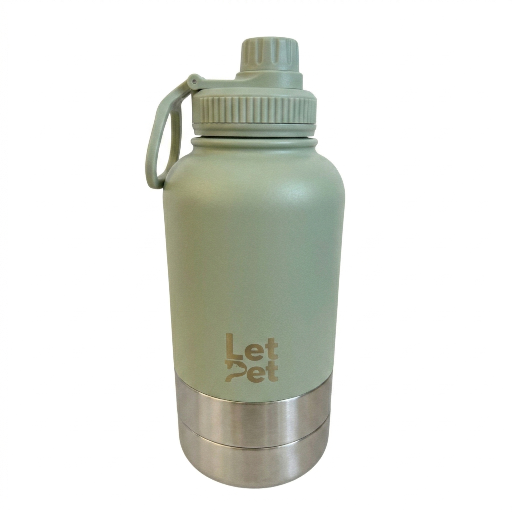 3-in-1 Stainless Steel Dog Bottle with Double Insulated Compartments