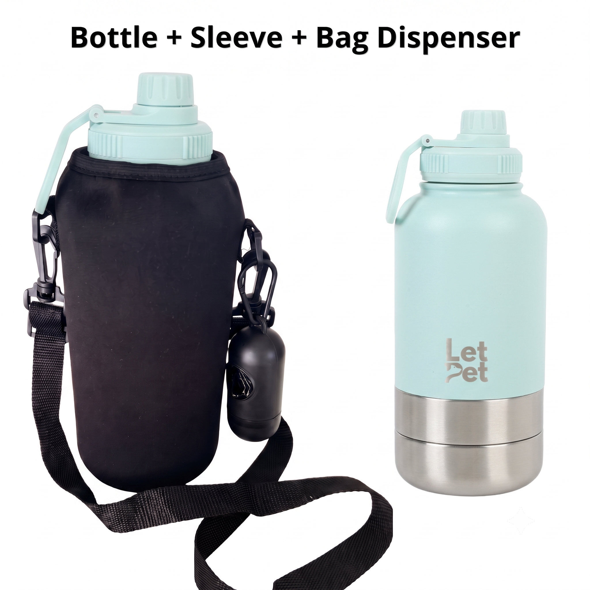 All-in-One Dog Walking Kit | Bottle + Sleeve + Bag Dispenser
