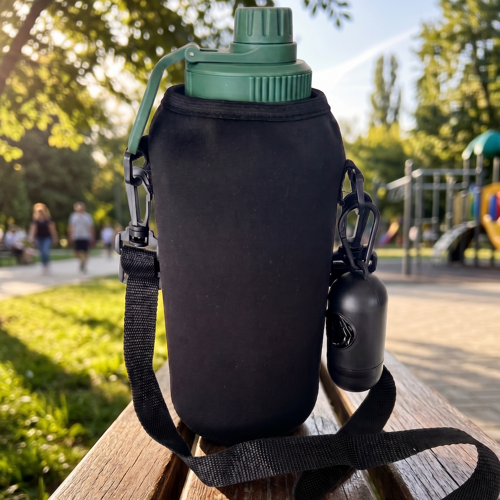 All-in-One Dog Walking Kit | Bottle + Sleeve + Bag Dispenser