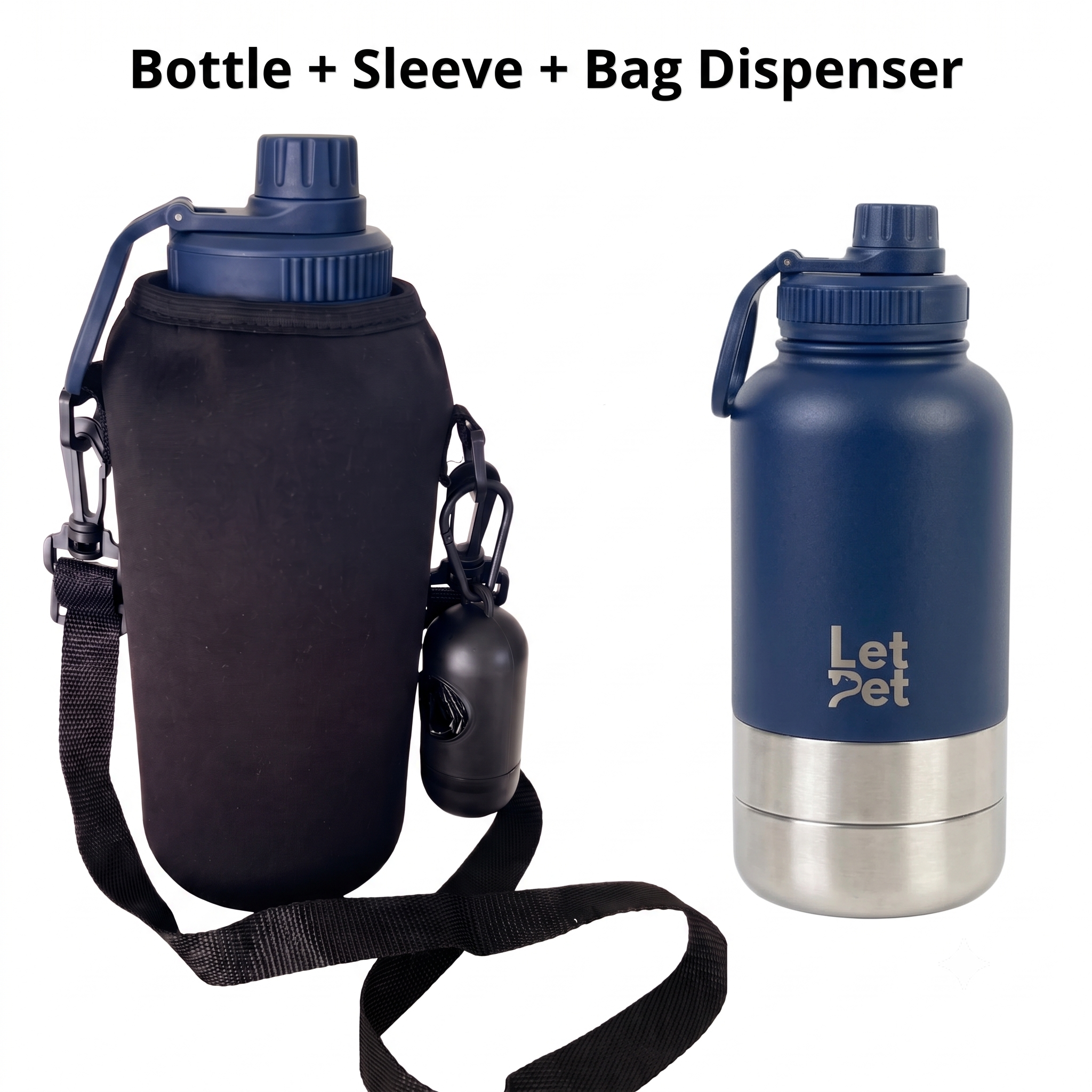 All-in-One Dog Walking Kit | Bottle + Sleeve + Bag Dispenser