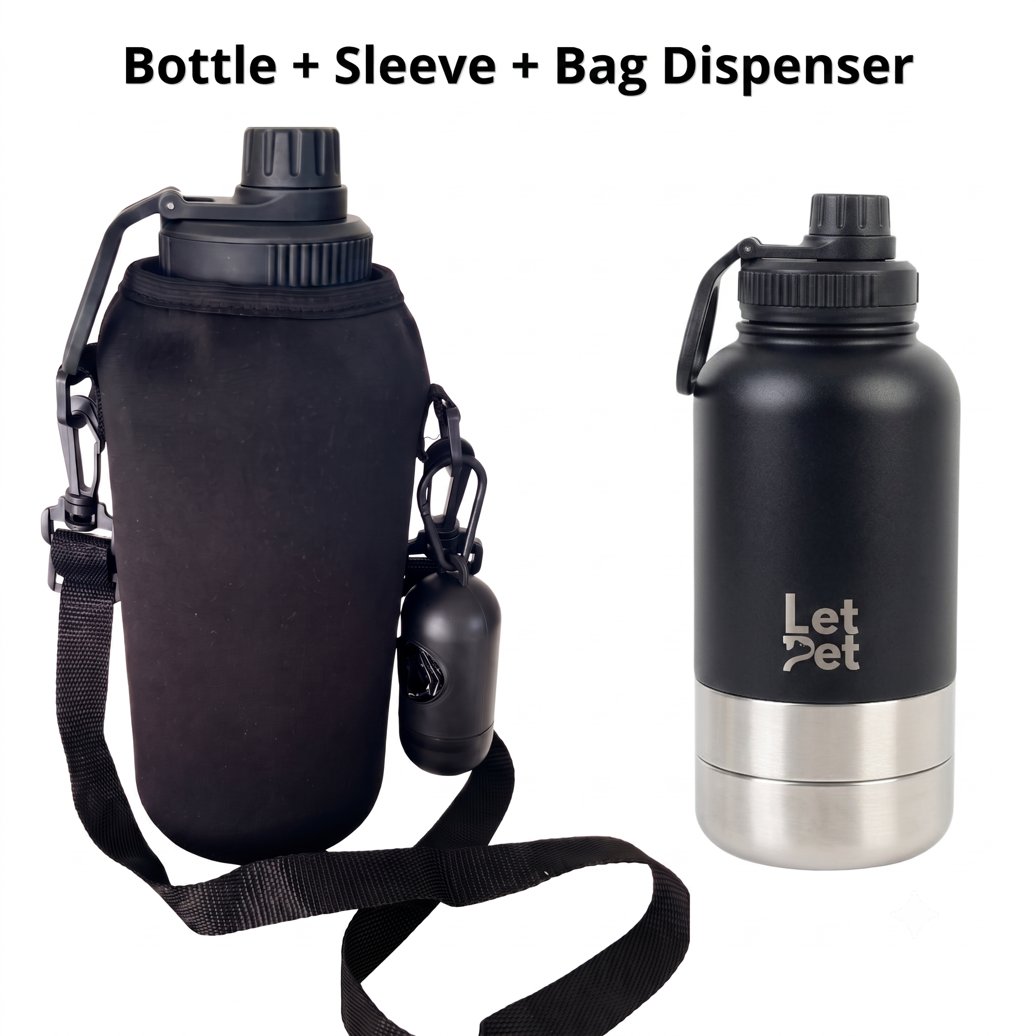 All-in-One Dog Walking Kit | Bottle + Sleeve + Bag Dispenser