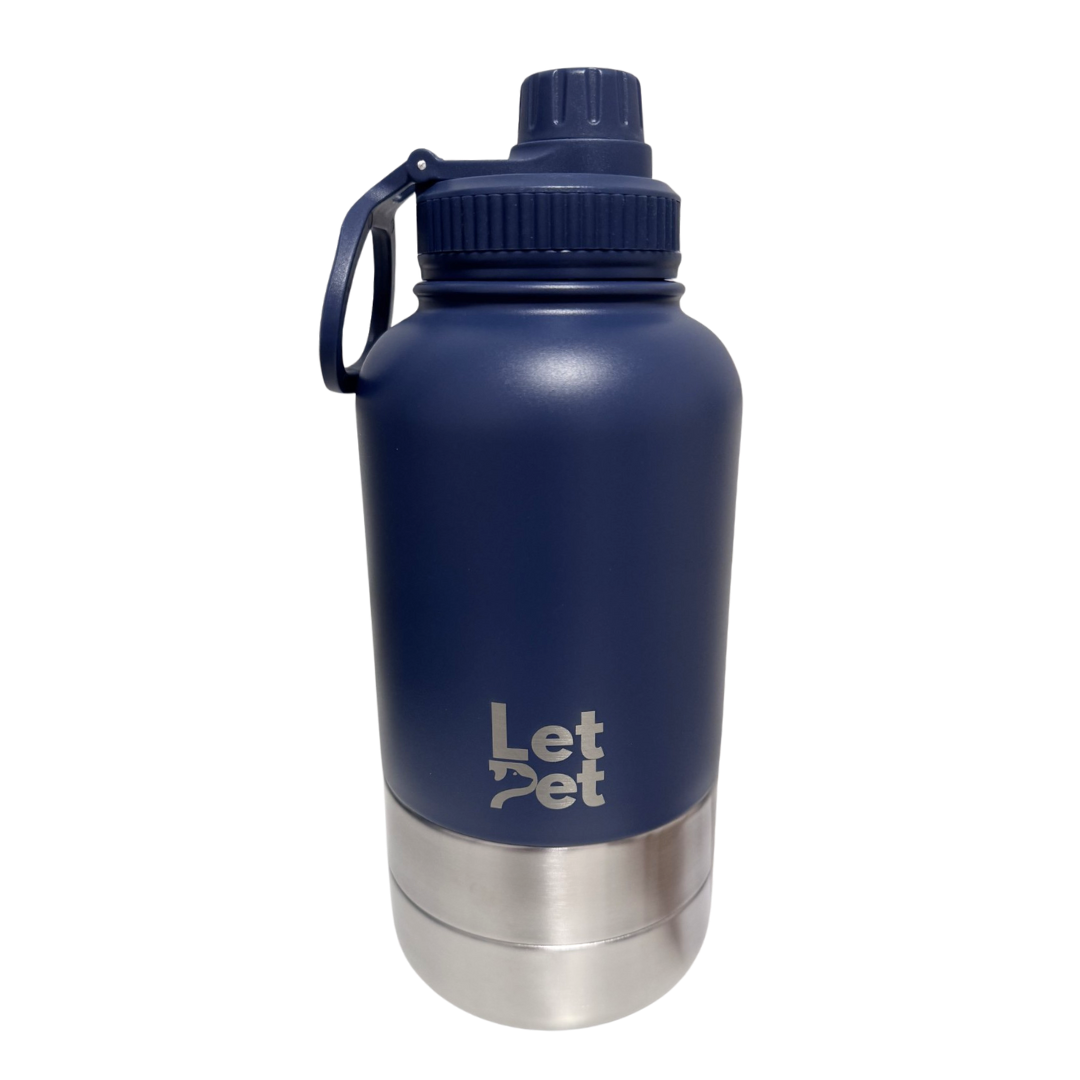 3-in-1 Stainless Steel Dog Bottle with Double Insulated Compartments