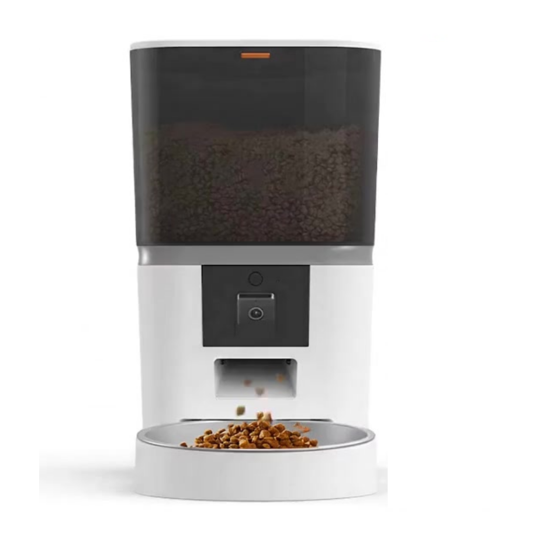 6L Automatic Pet Feeder With Camera Real-time HD Video & Voice Interaction + Stainless Steel Bowl