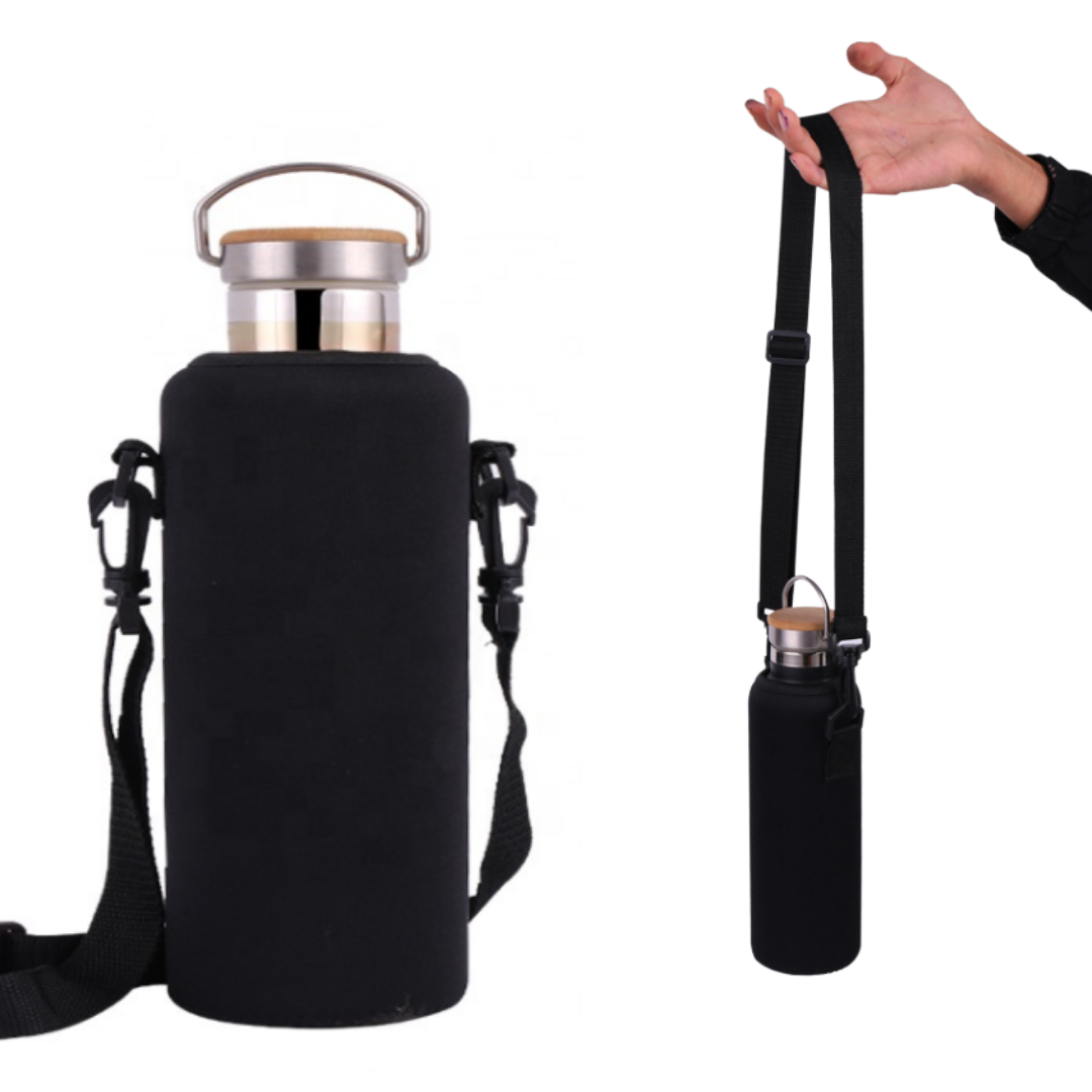 Water Bottle Sleeve with Adjustable Strap