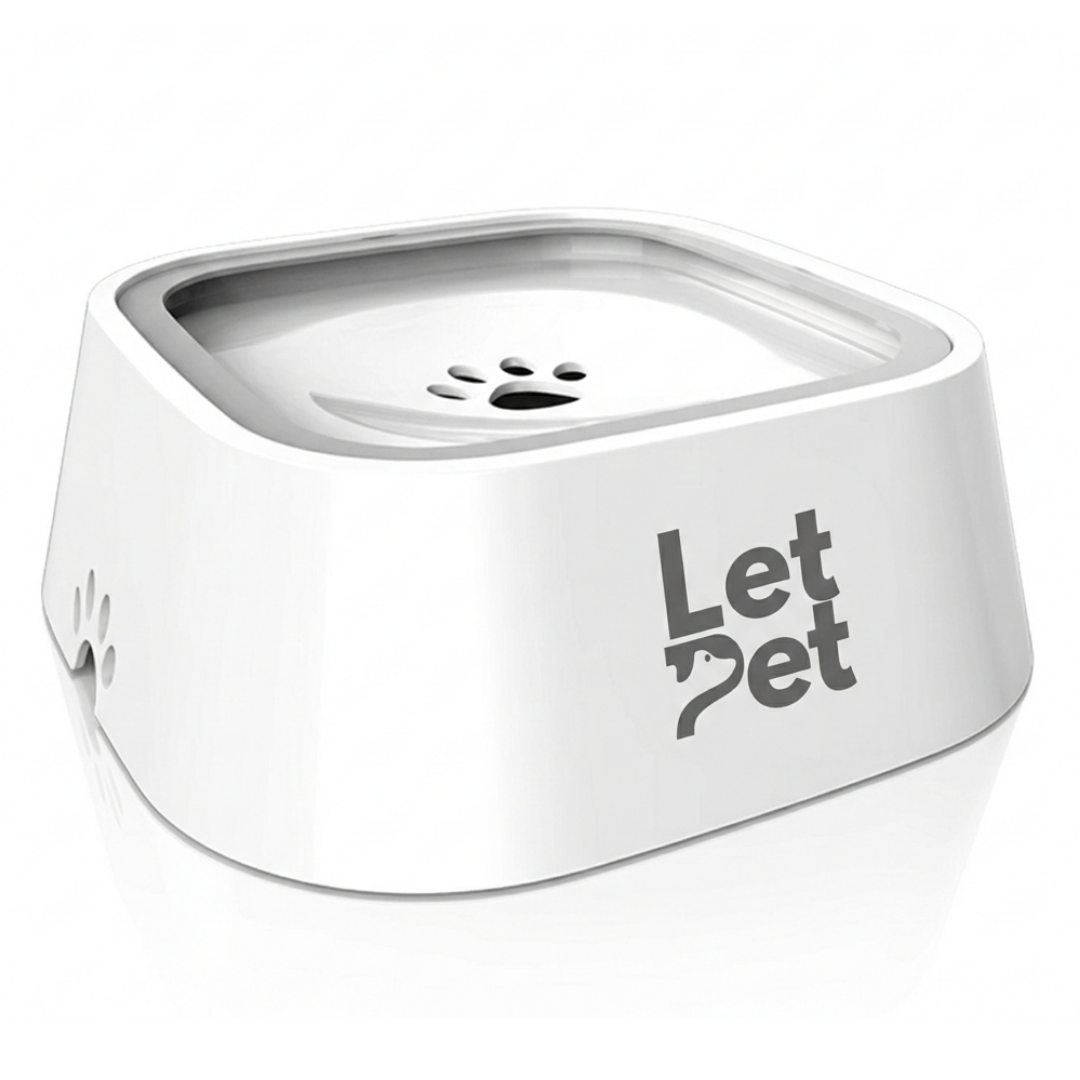 Splash Proof Pet Water Bowl 1.5 L with Anti-Slip Bottom