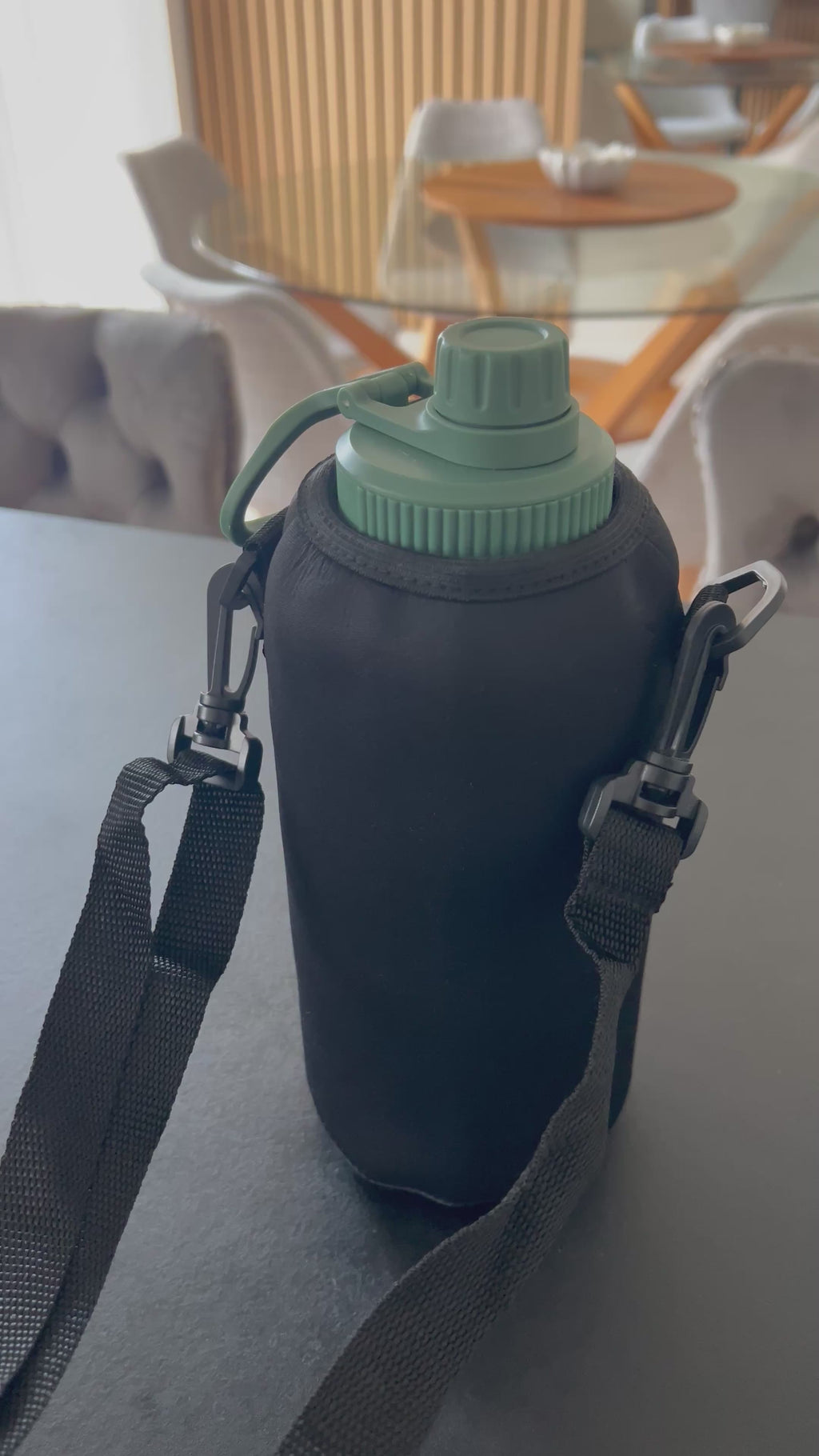 Water Bottle Sleeve with Adjustable Strap